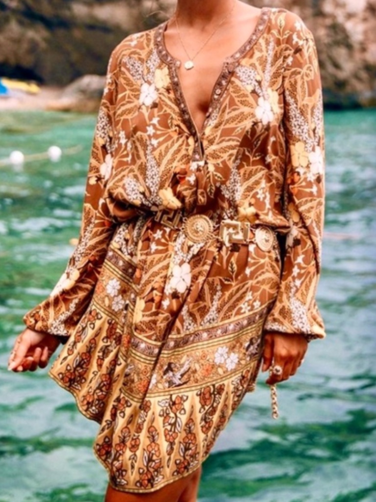 Spell & The Gypsy Bianca Tunic Dress - Size Xl - Earth - Nwt New